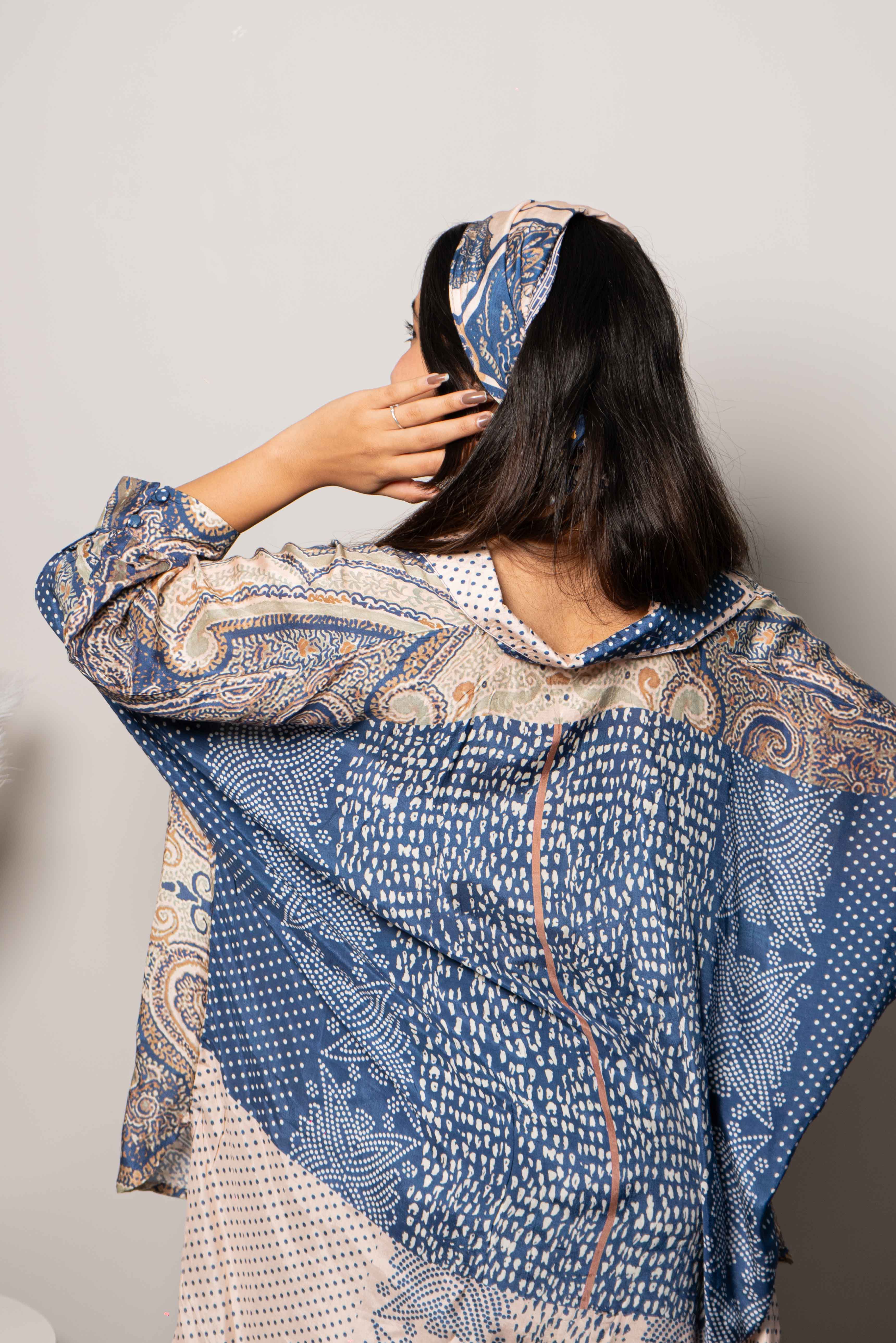 Muslin Silk Printed Co ord set for Women