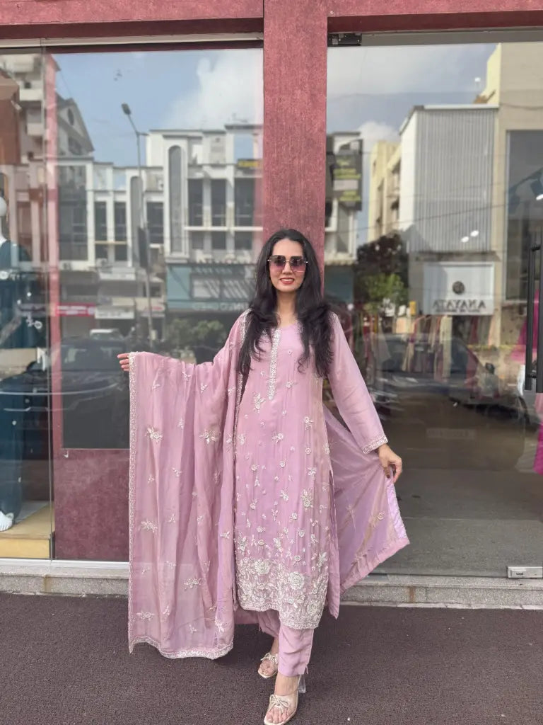 Front styling view of soft kurta set — Soft Kurta Set