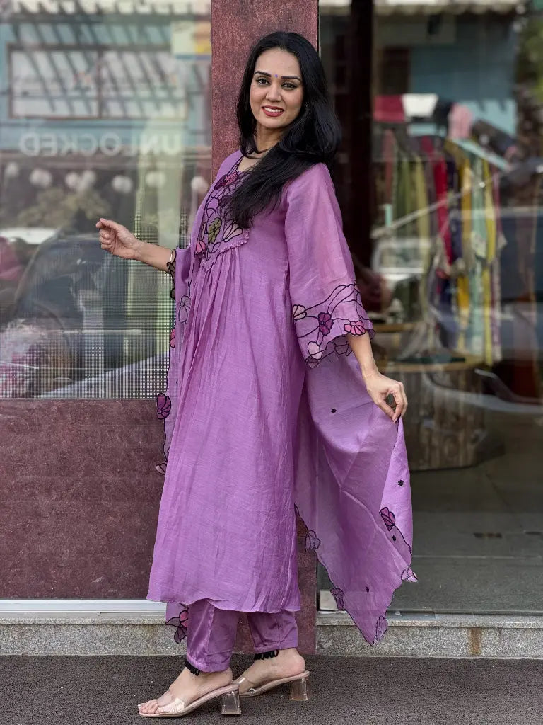 Complete ethnic look in soft kurta set — Soft Kurta Set