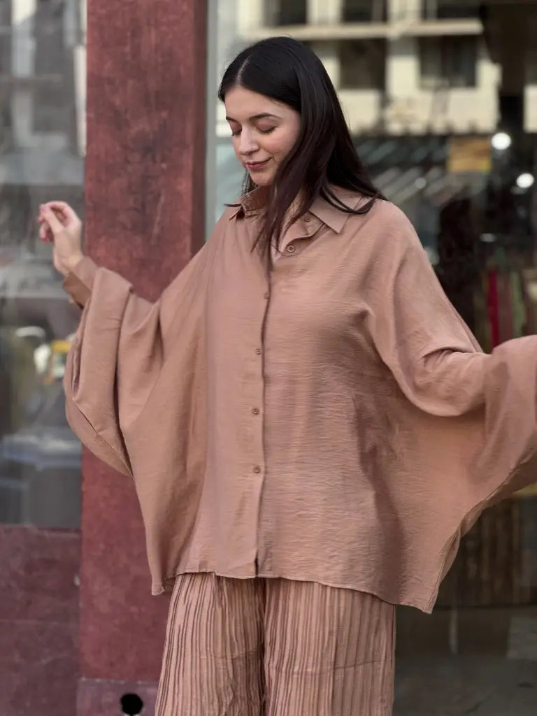 Front styling view of mauve co-ord set — Mauve Co-ord Set