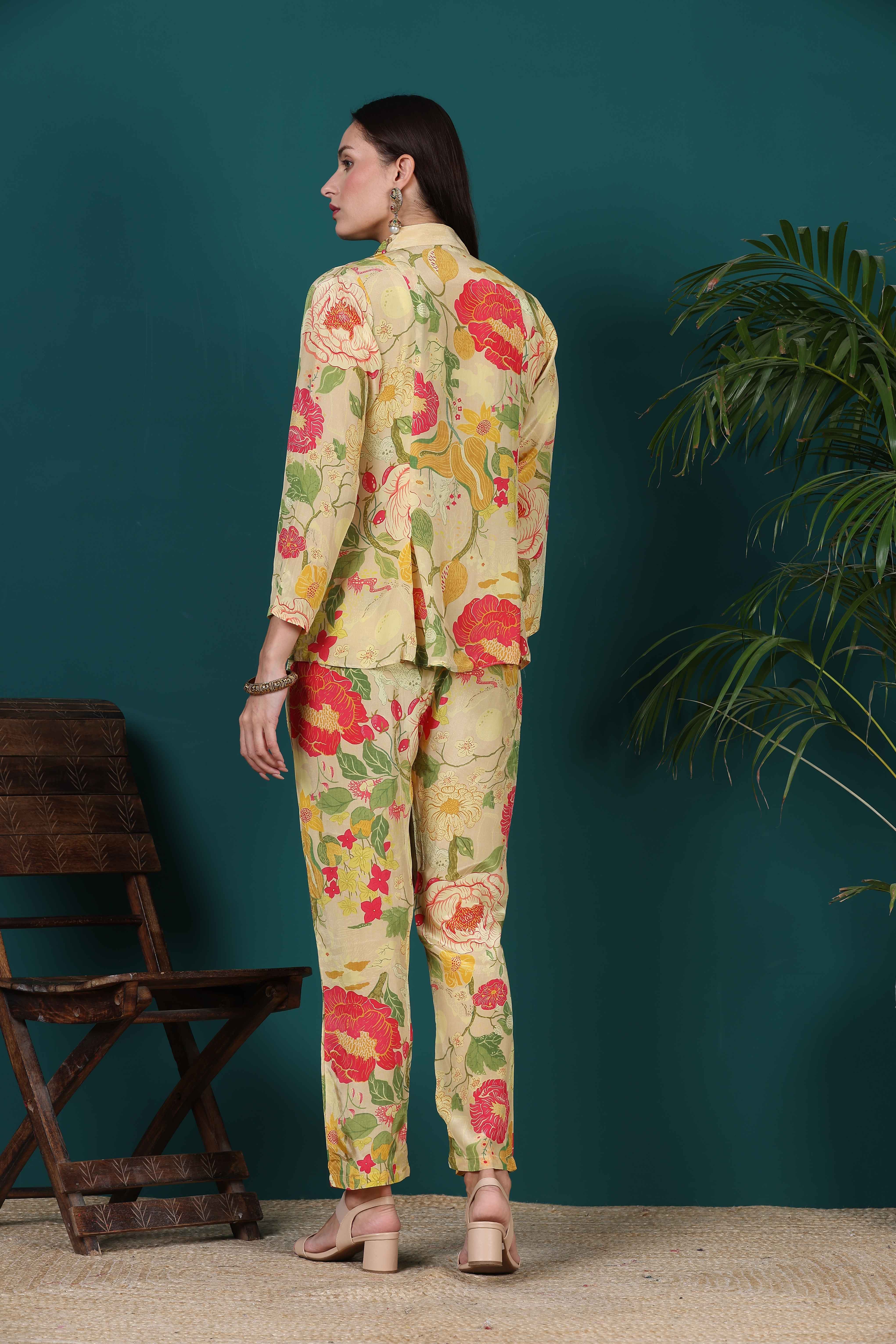 Loose Fit Crepe Co-ord Set for women