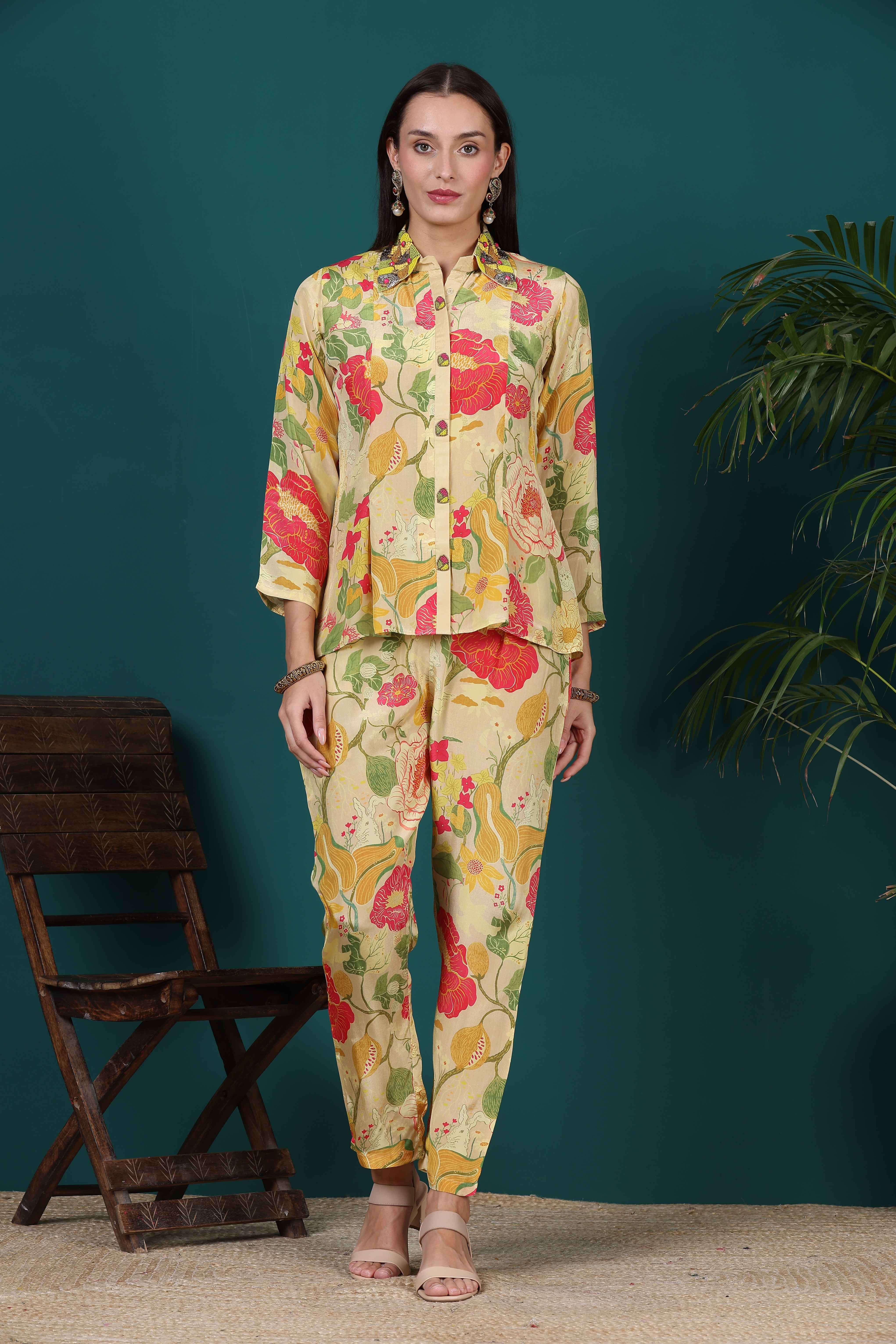 Loose Fit Crepe Co-ord Set for women