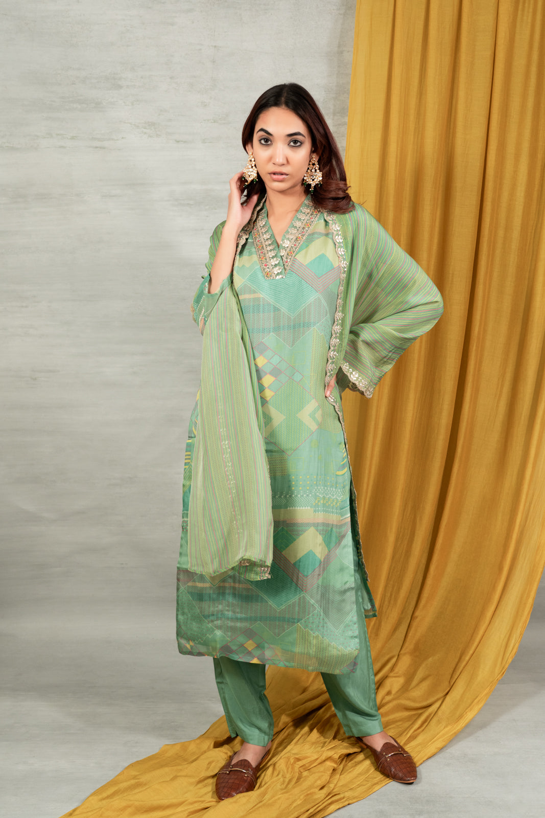 Summer Pastel Organza Salwar Suit for Women